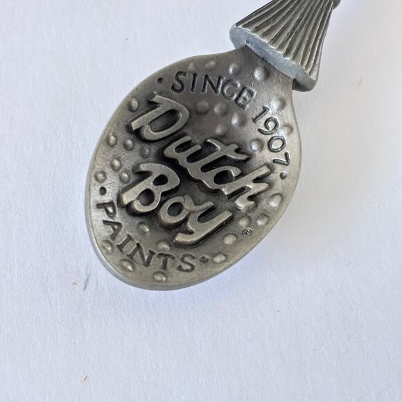 Franklin Mint Country Store Pewter Spoon DUTCH BOY Vintage Figurine - Picture 4 of 5